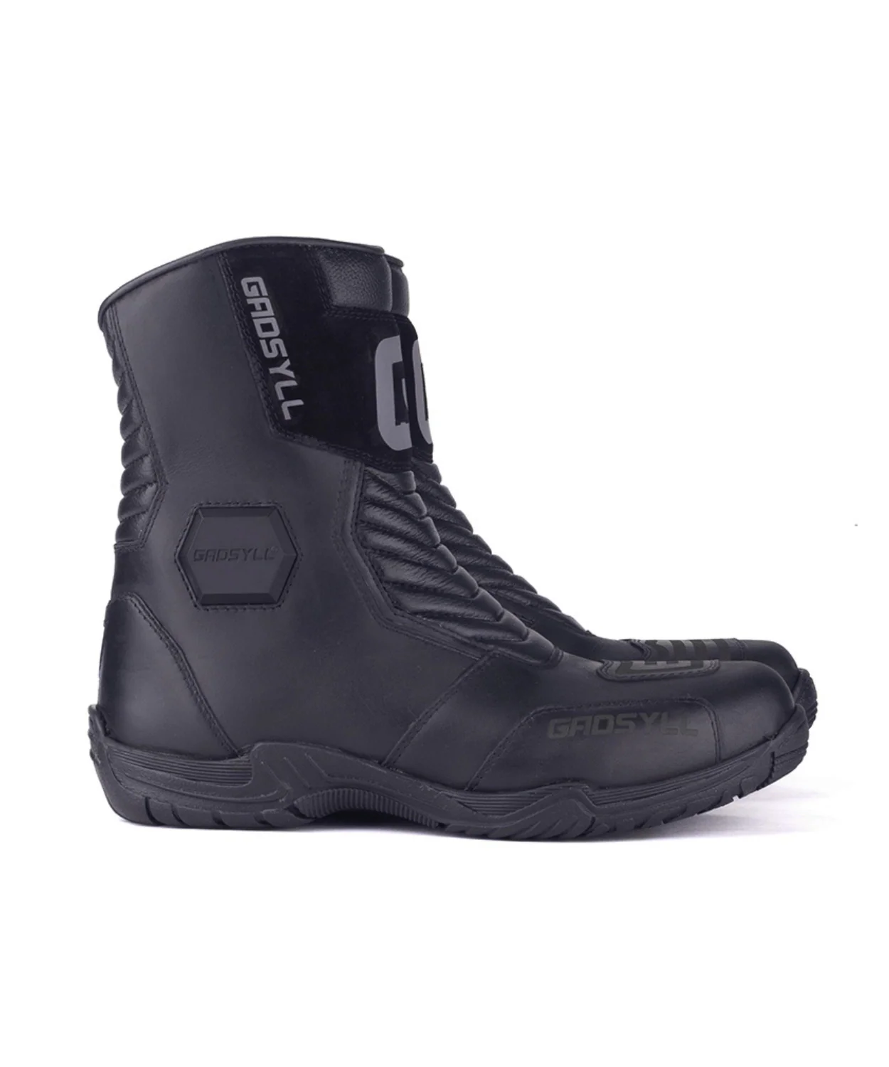 Gadsyll G-STAR 9 V2 Water Resistant Motorcycle Riding Boots - Black - Image 4