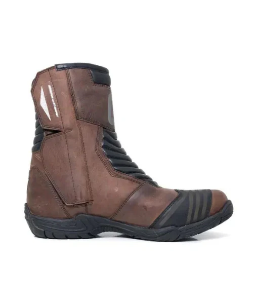 Gadsyll G-STAR 9 Water Resistant Motorcycle Riding Boots - Brown - Image 3