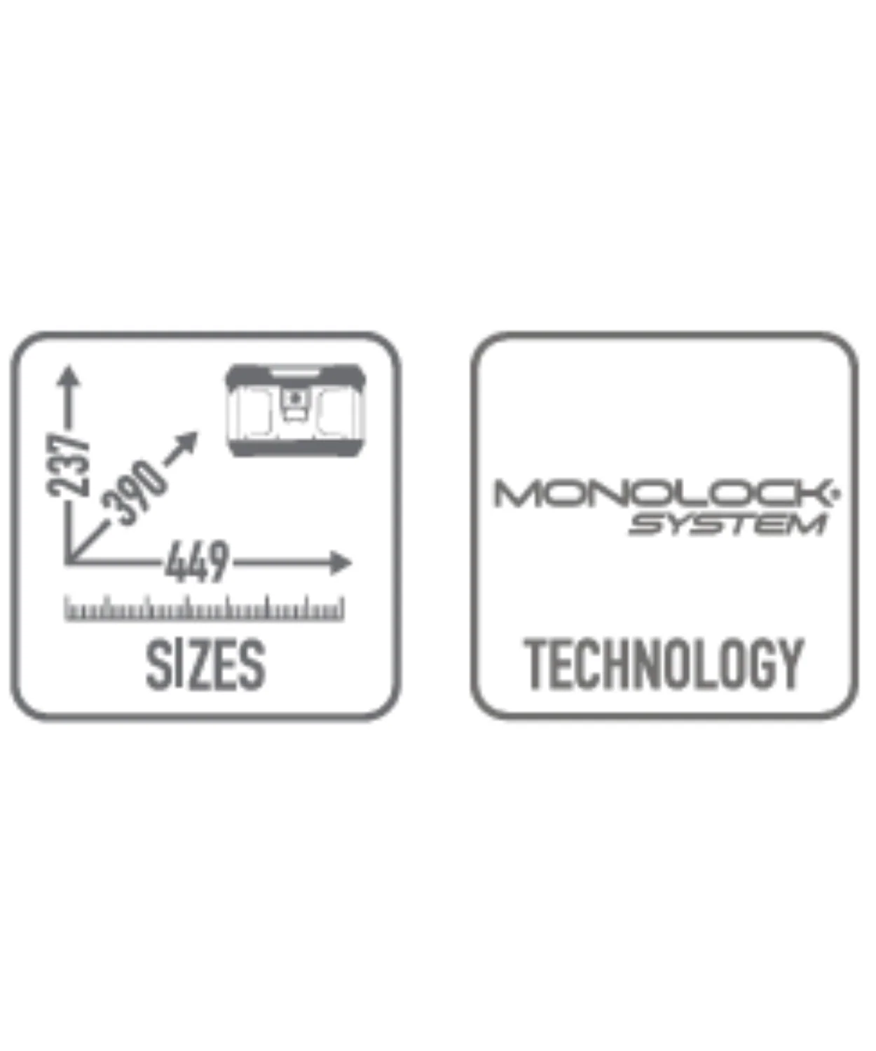 Givi Monolock Top Box 29L Matterhorn Aluminium - Black - MTN29B - Image 3