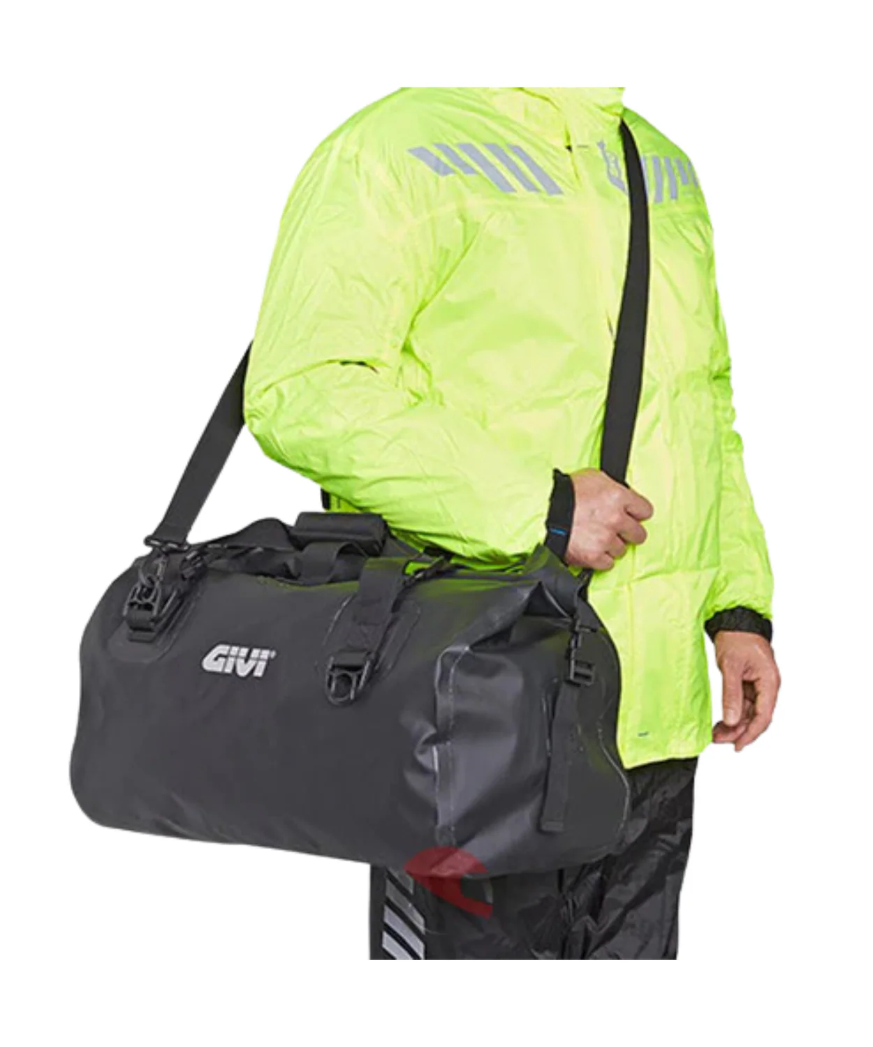 Givi Waterproof Cylinder Tail Bag 40L - Black - EA115BK - Image 3