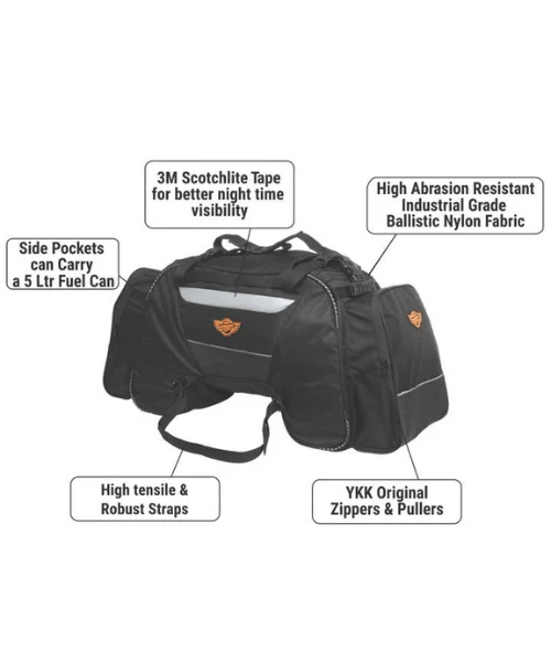Guardian Gears Rhino 70L Tail Bag with Rain Cover and Dry Bag - Image 11