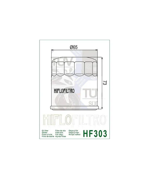 Hiflo Filtro Race Oil Filter - HF303RC - Image 2
