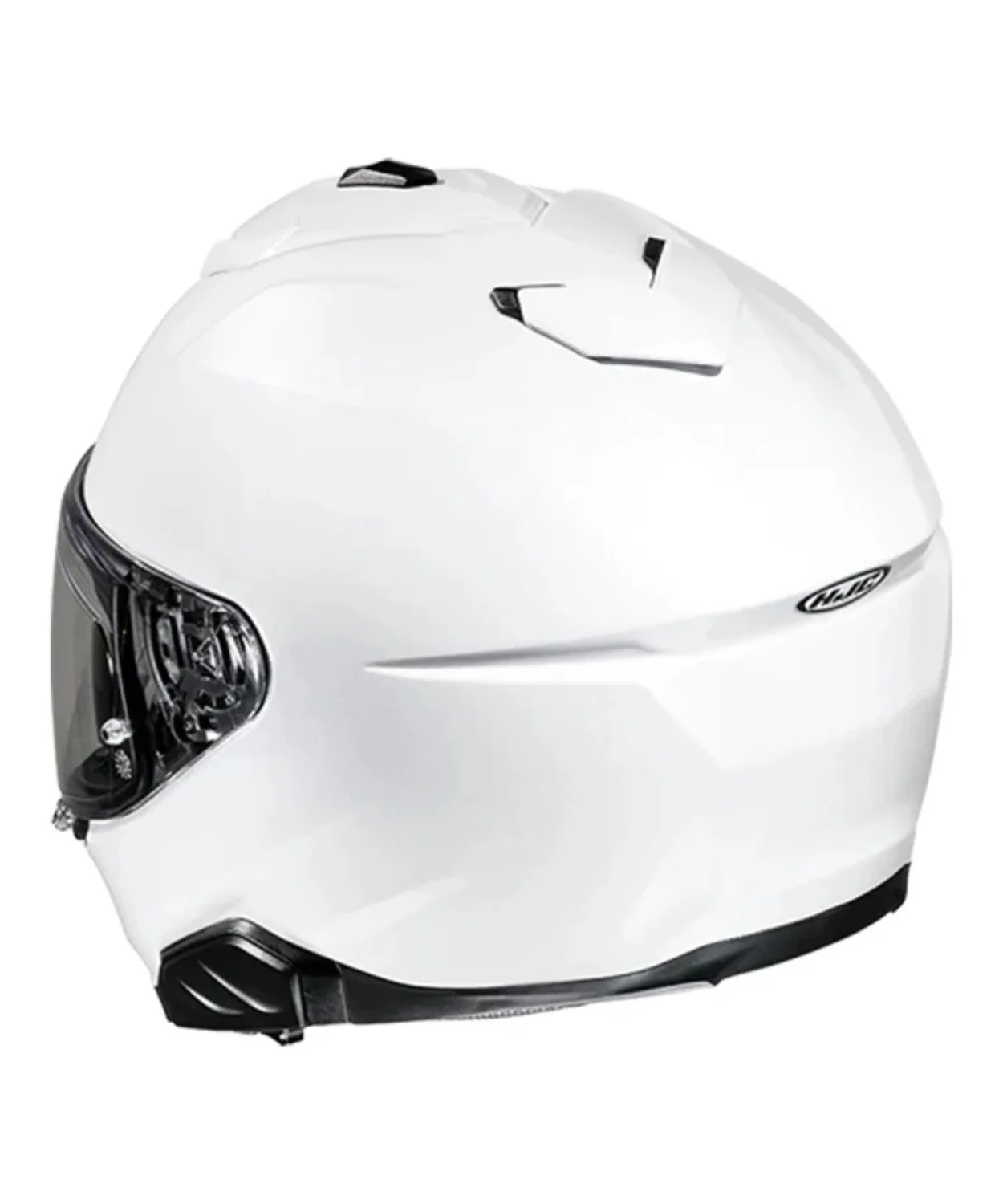 HJC I71 Solid Pearl Helmet - White - Image 3