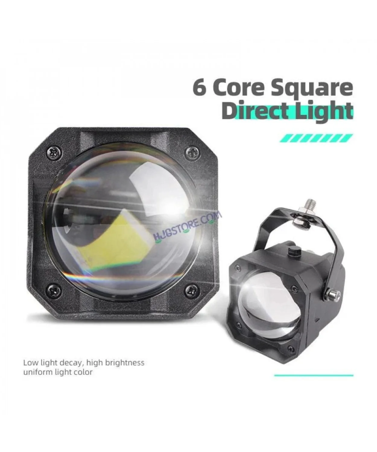 HJG 80W Laser Cannon Fog Light Dual Colour - Pair - Image 6