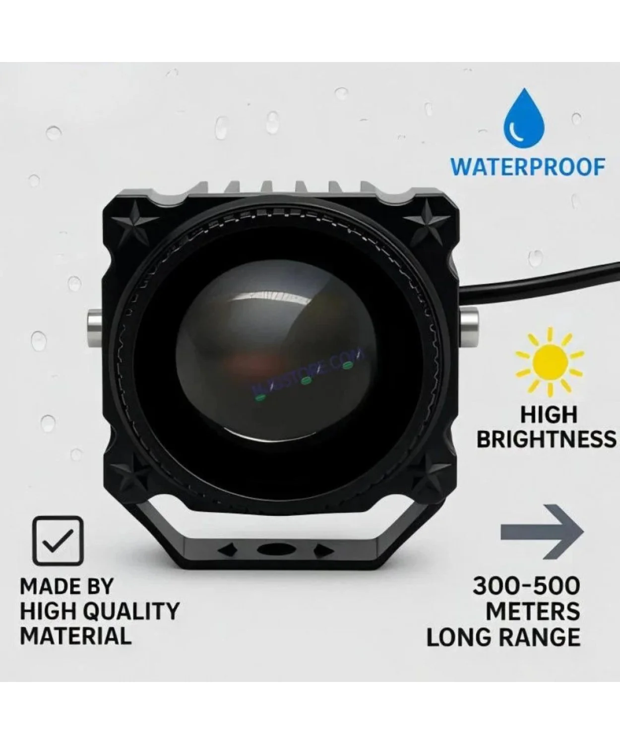 HJG 80W Laser Cannon Fog Light Dual Colour - Pair - Image 7