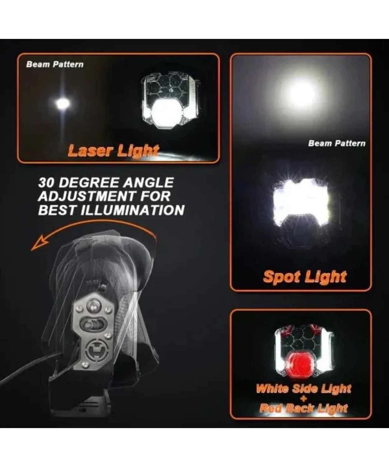 HJG GodsEye 5 LED 120W Universal Headlight - Pack of 1 - Image 7