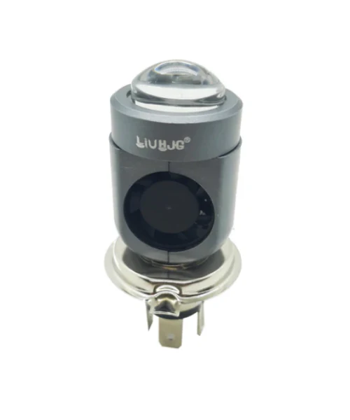 HJG Motorcycle LED Headlight Bulb Yellow/White with H4 Fitting - Pack of 1 (1 Year Warranty) - Image 2