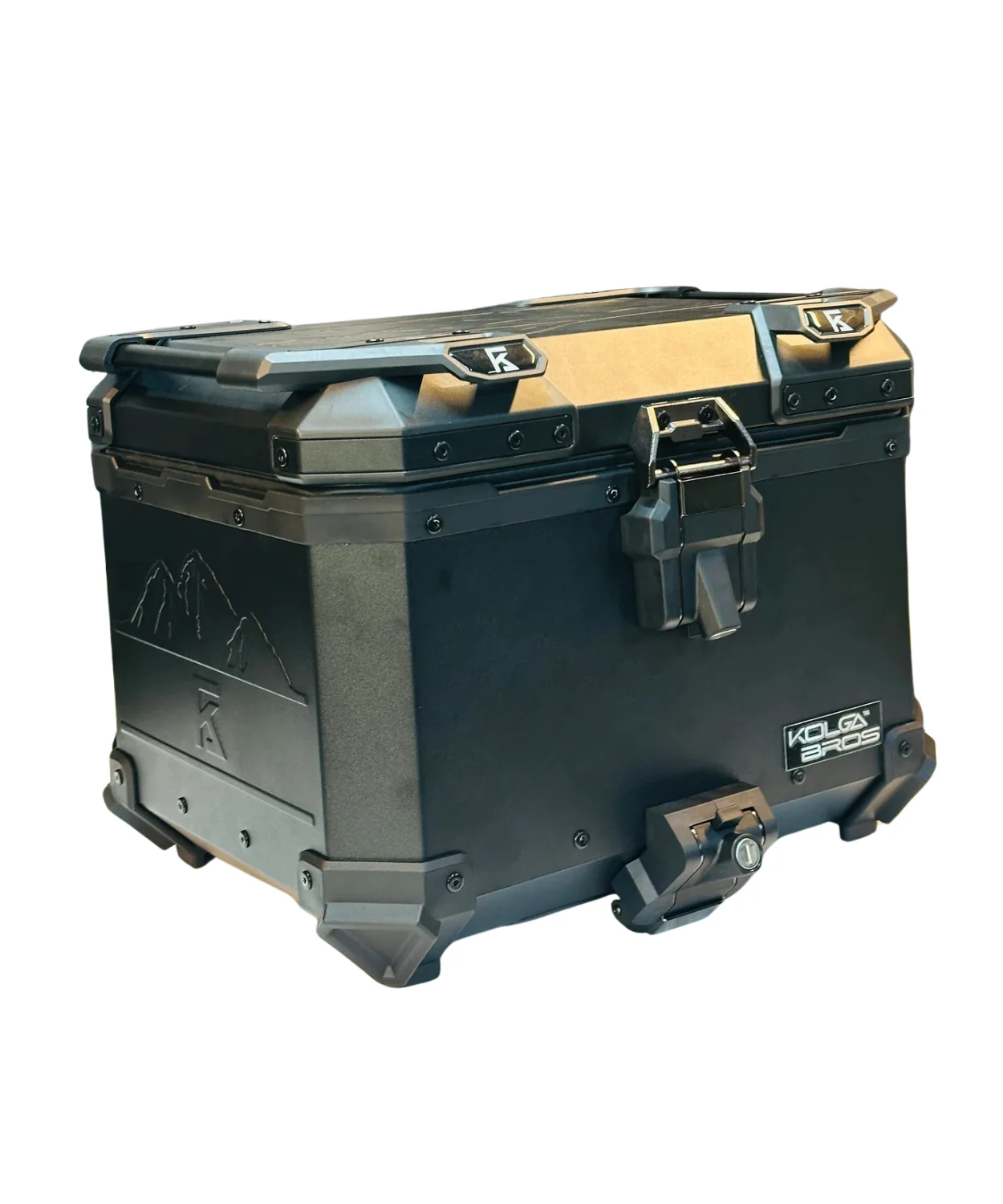 Kolga Bros Beast Moto Trunk Aluminium Alloy Top Box - Black - KBMT-03 - Image 2