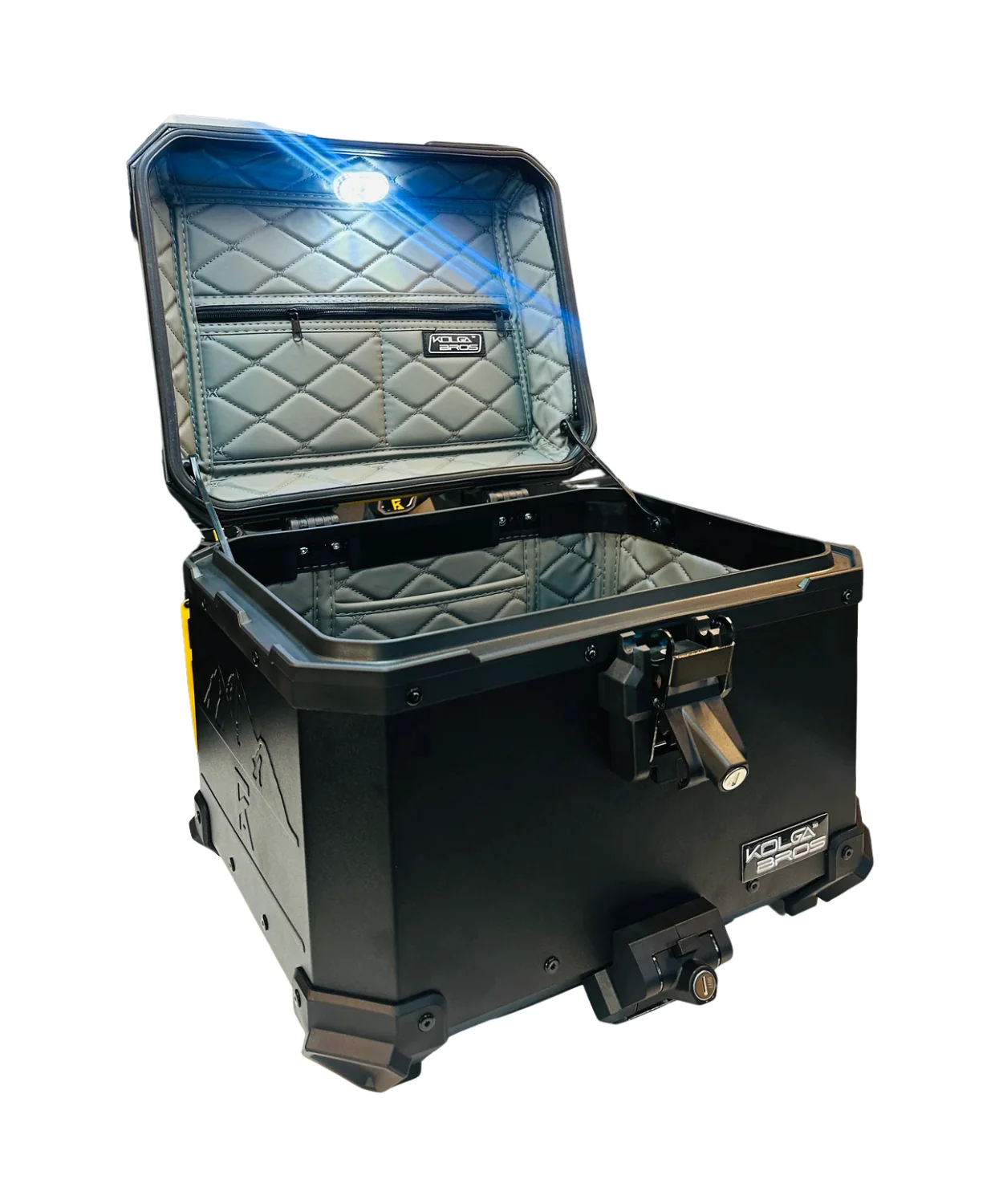 Kolga Bros Beast Moto Trunk Aluminium Alloy Top Box - Black - KBMT-03 - Image 4