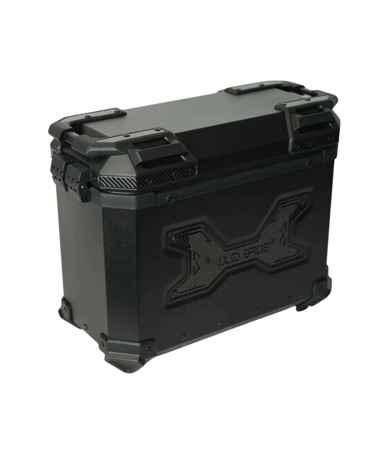 Kolga Bros Carbon Moto Alluminium Panniers 76L - Black - Image 10