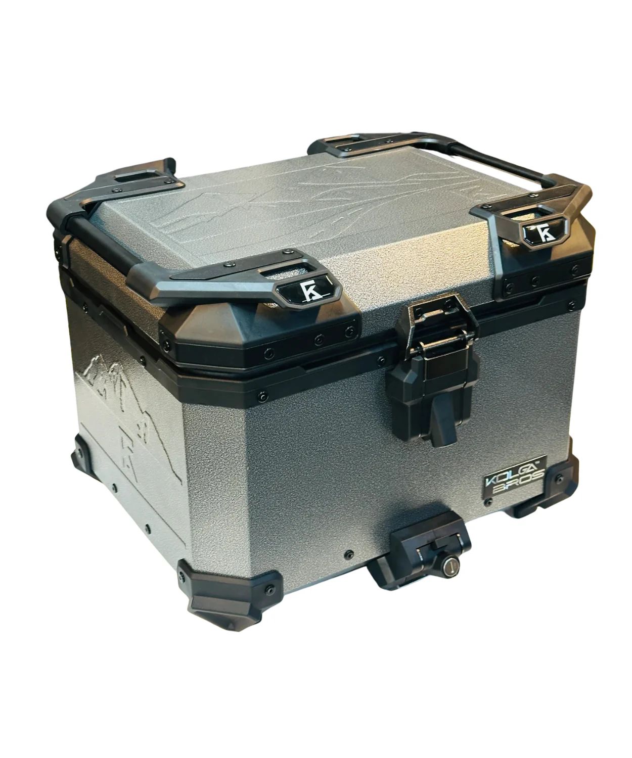 Kolga Bros Beast Moto Trunk Aluminium Alloy Top Box - Silver - KBMT-04 - Image 3