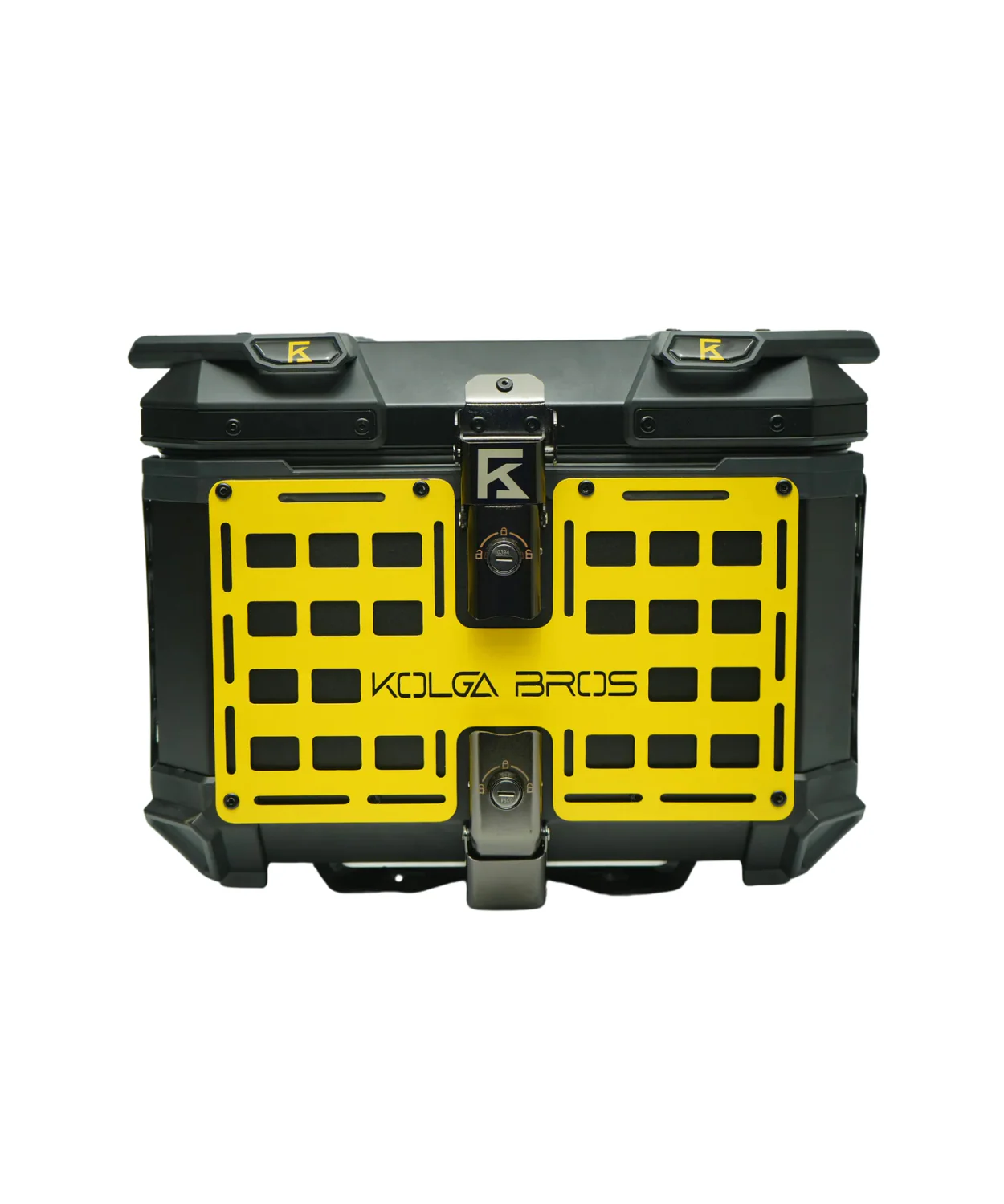 Kolga Bros Adventure Moto Trunk Aluminium Alloy Top Box - Black - KBTM-01