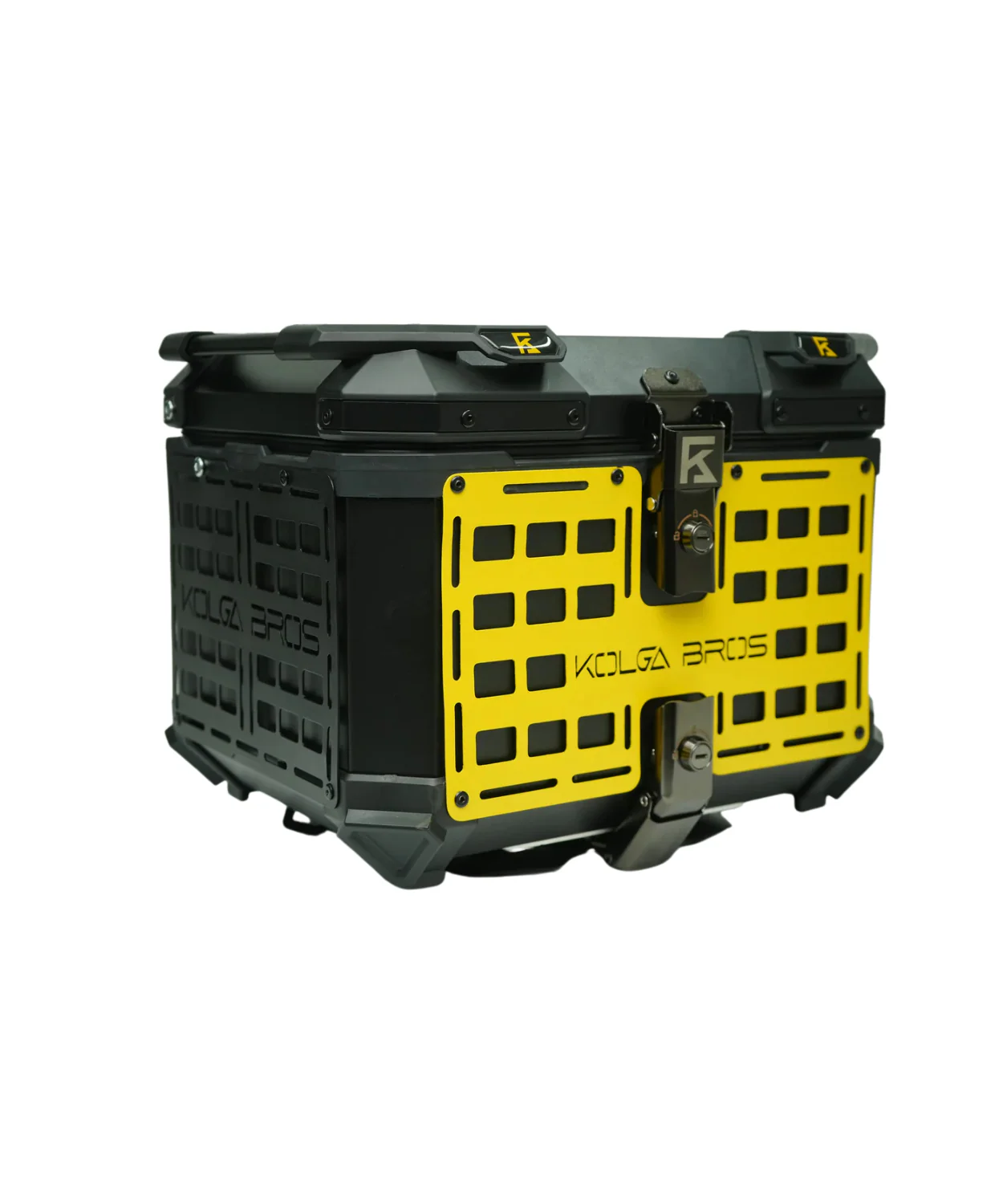 Kolga Bros Adventure Moto Trunk Aluminium Alloy Top Box - Black - KBTM-01 - Image 3