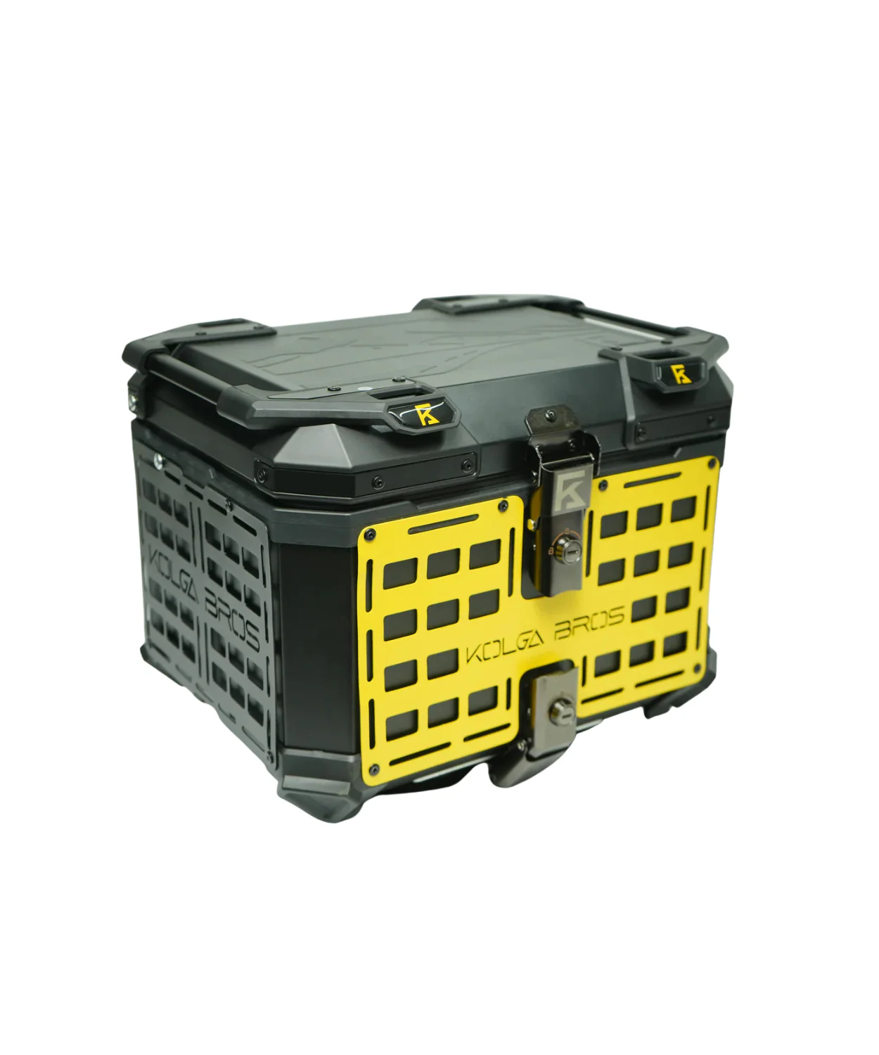 Kolga Bros Adventure Moto Trunk Aluminium Alloy Top Box - Black - KBTM-01 - Image 4