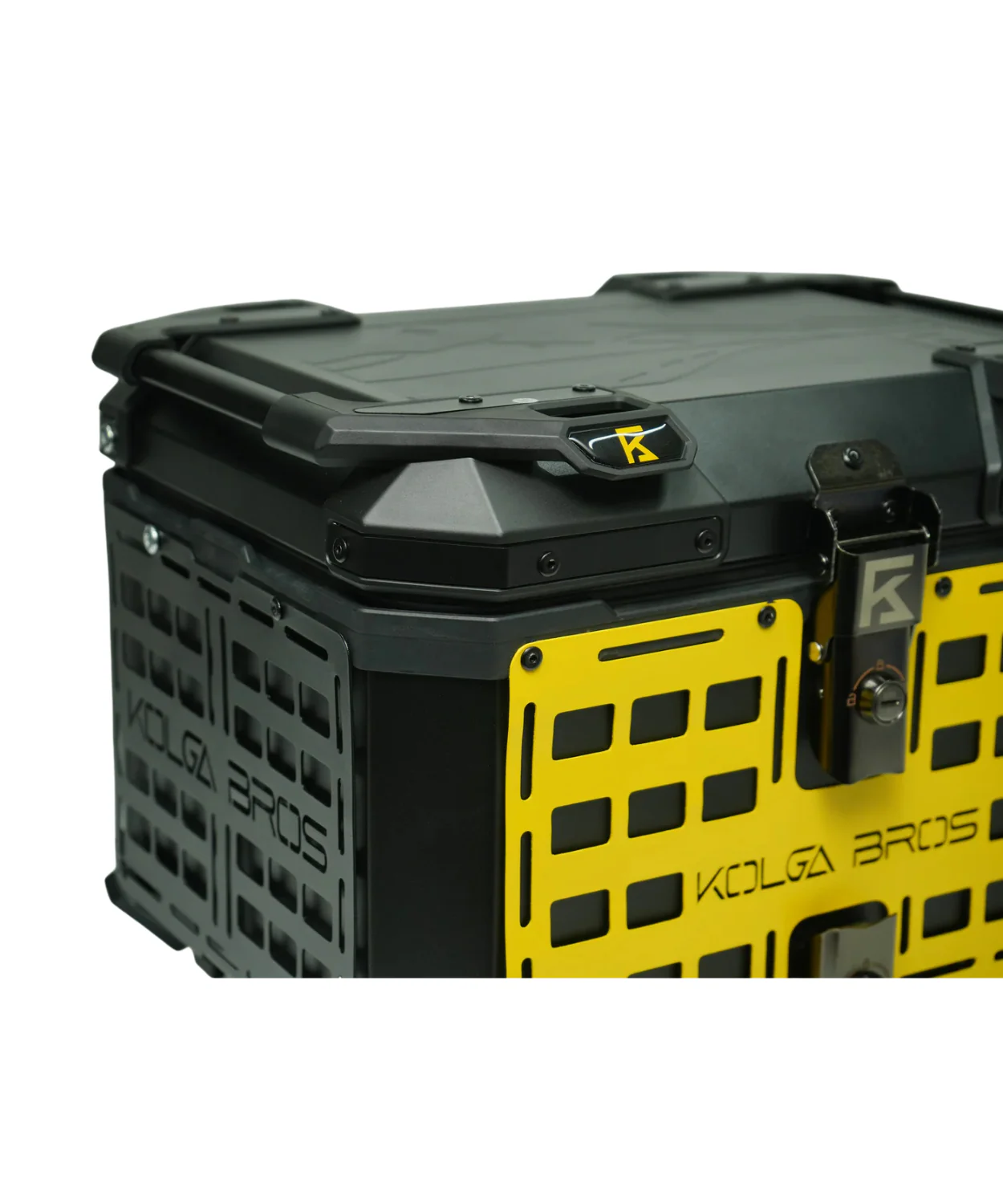 Kolga Bros Adventure Moto Trunk Aluminium Alloy Top Box - Black - KBTM-01 - Image 5