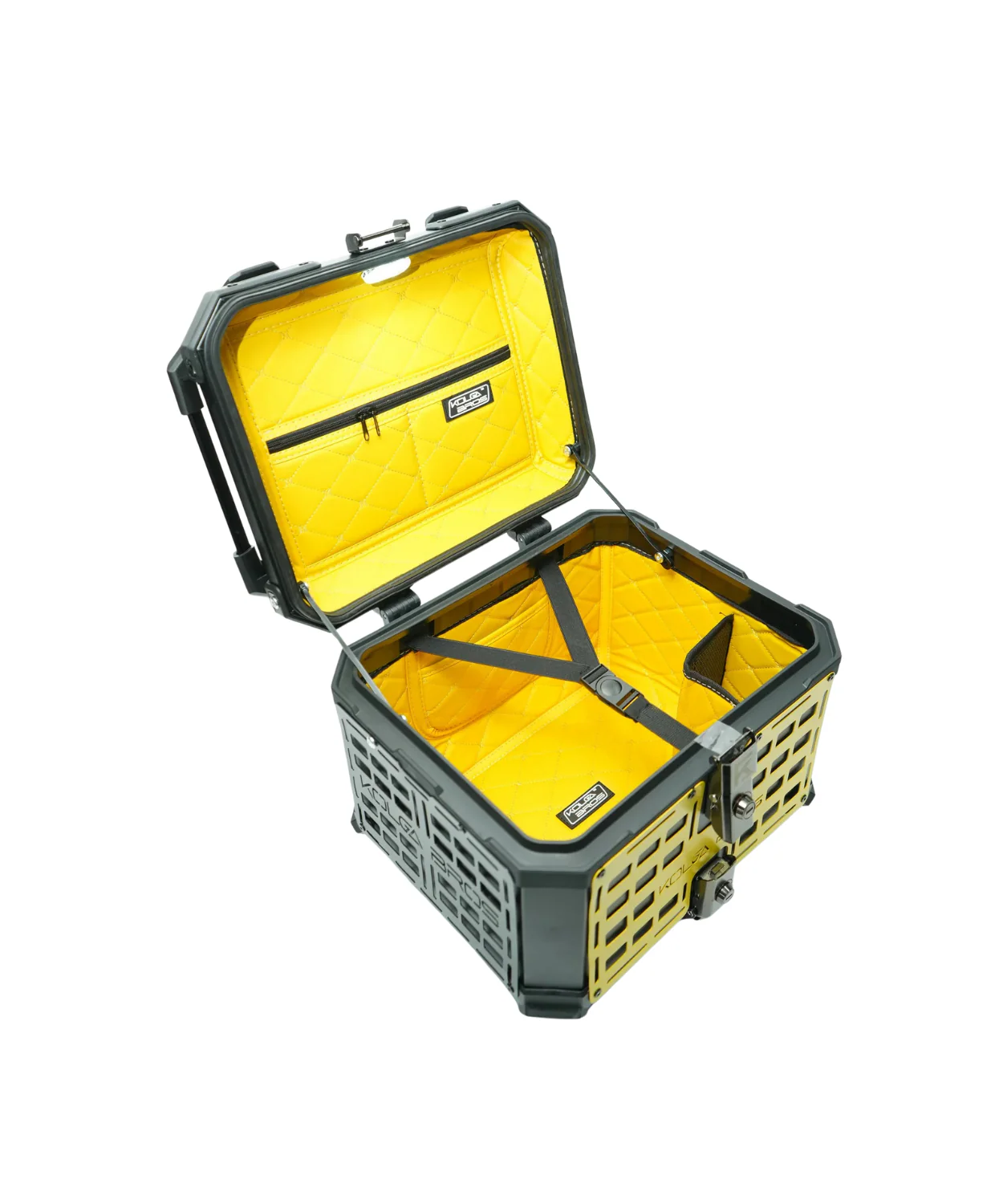 Kolga Bros Adventure Moto Trunk Aluminium Alloy Top Box - Black - KBTM-01 - Image 7