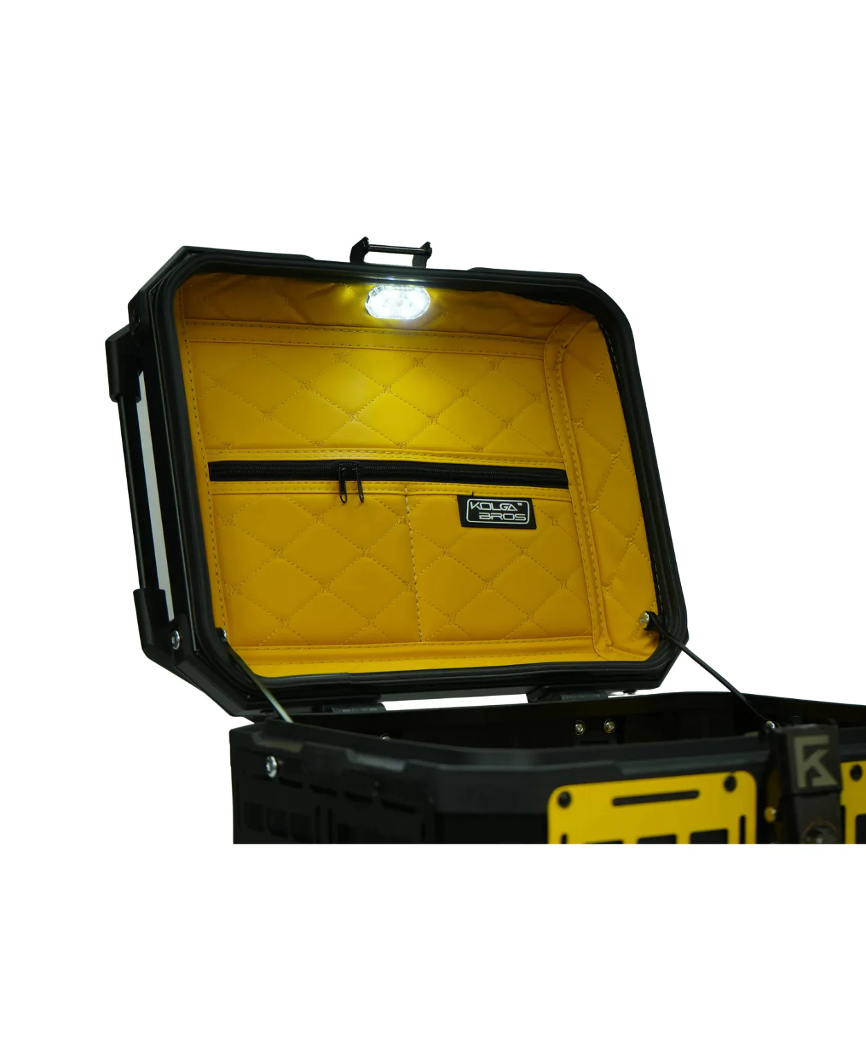 Kolga Bros Adventure Moto Trunk Aluminium Alloy Top Box - Black - KBTM-01 - Image 8