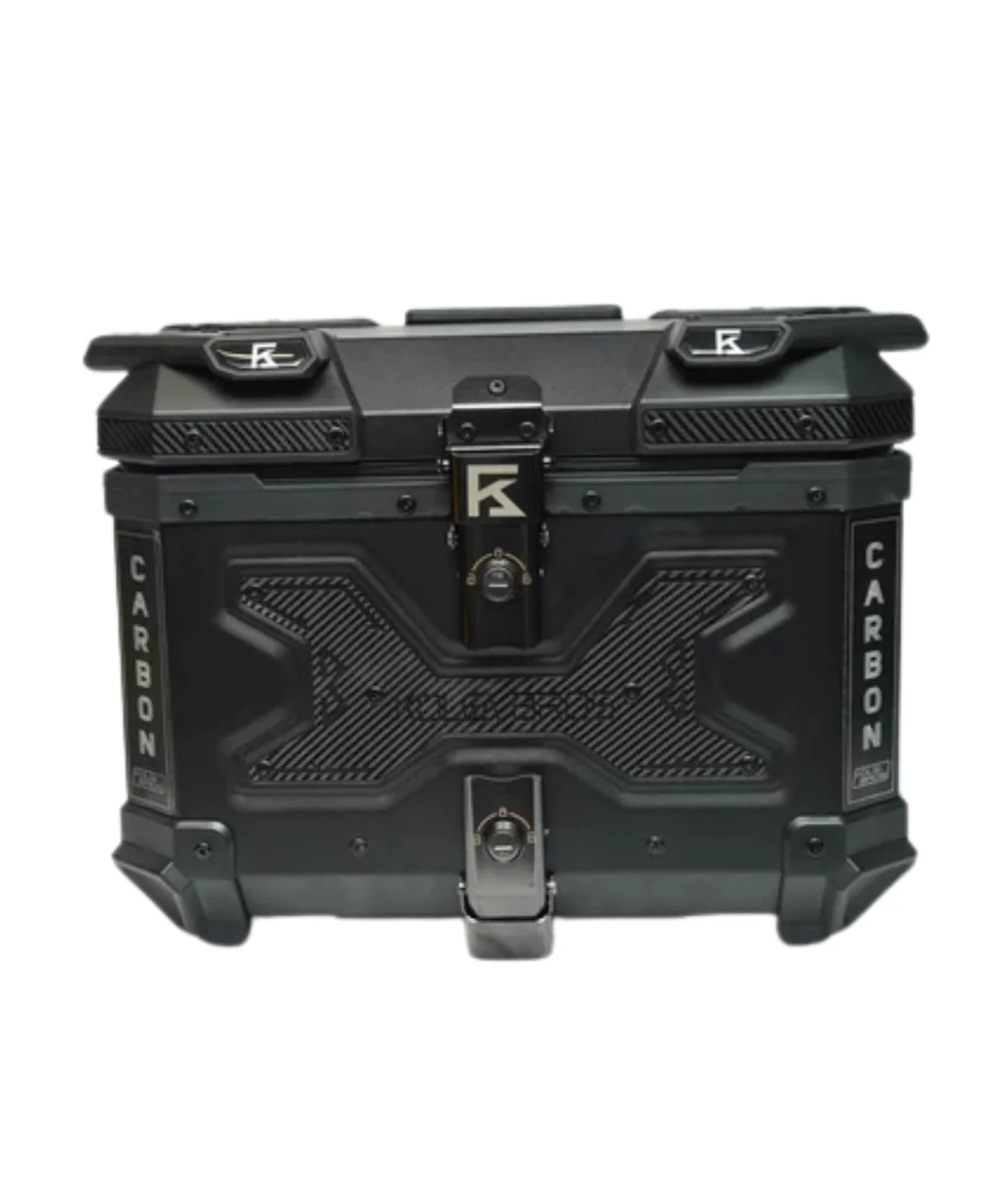 Kolga Bros Aluminium Alloy Carbon Moto Trunk 45L Top Box - Black - KBMT-05-45