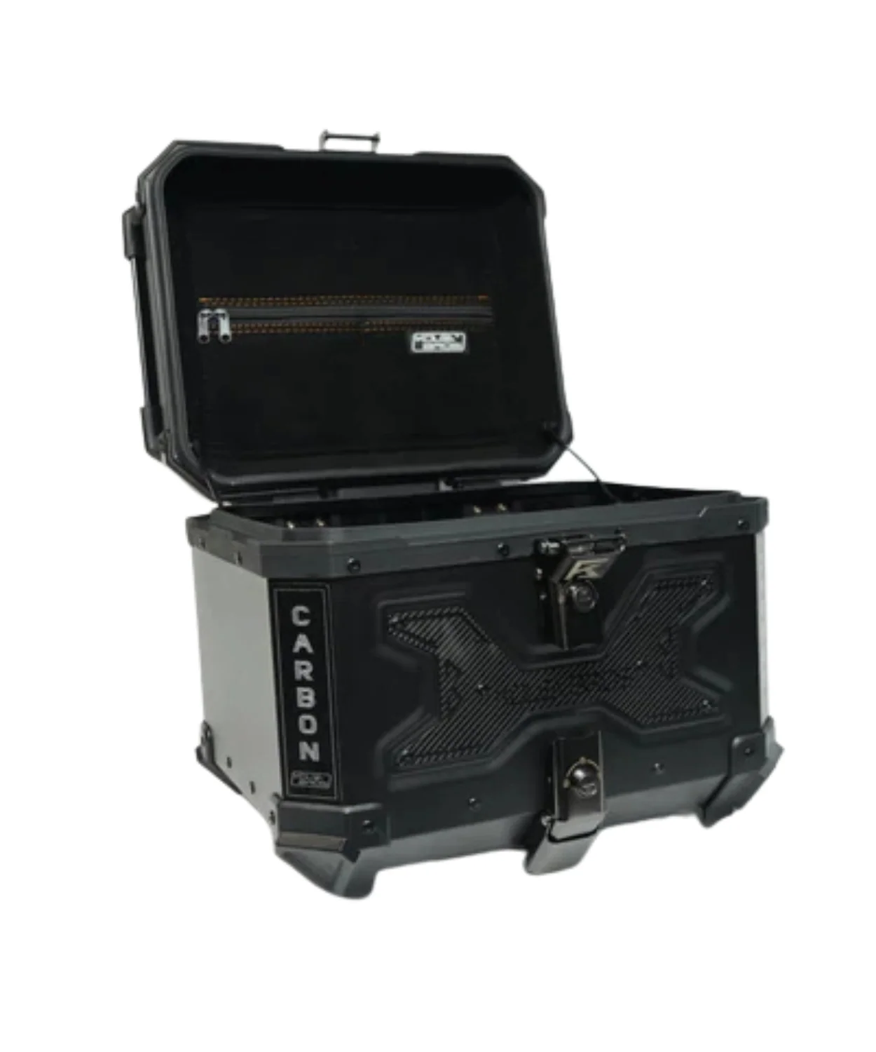 Kolga Bros Aluminium Alloy Carbon Moto Trunk 45L Top Box - Black - KBMT-05-45 - Image 3