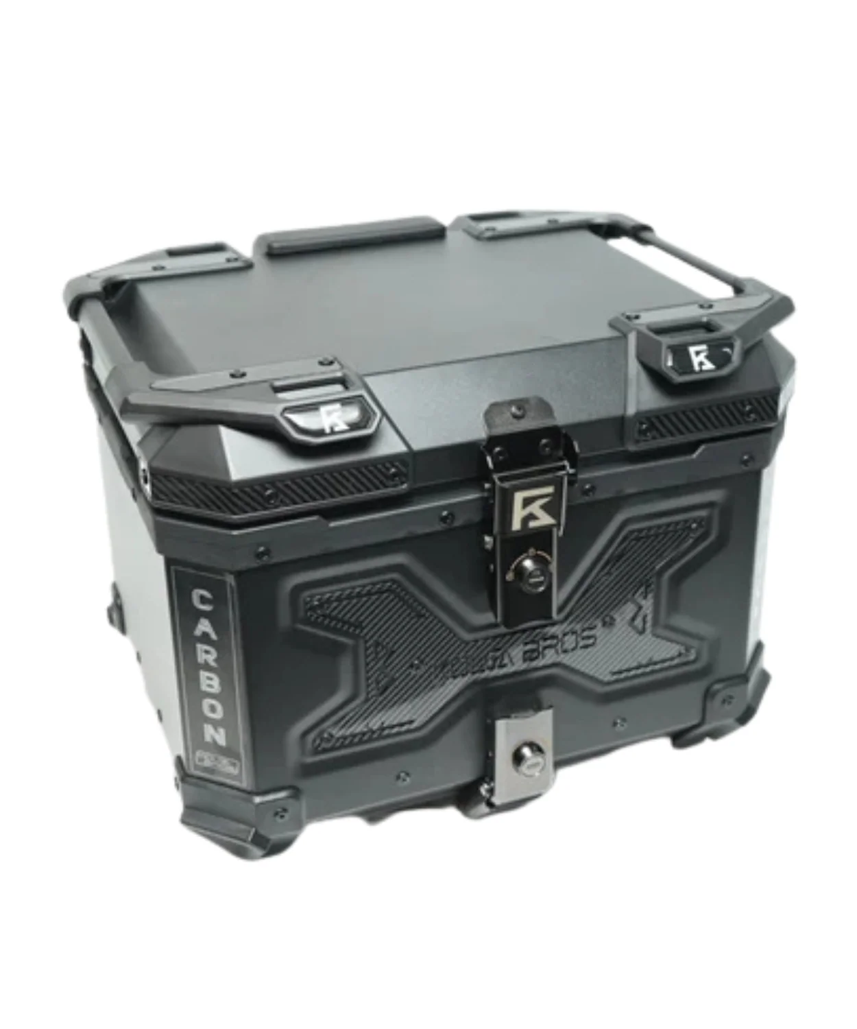 Kolga Bros Aluminium Alloy Carbon Moto Trunk 45L Top Box - Black - KBMT-05-45 - Image 4