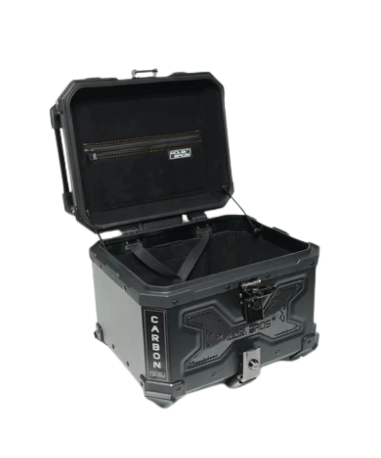 Kolga Bros Aluminium Alloy Carbon Moto Trunk 45L Top Box - Black - KBMT-05-45 - Image 8
