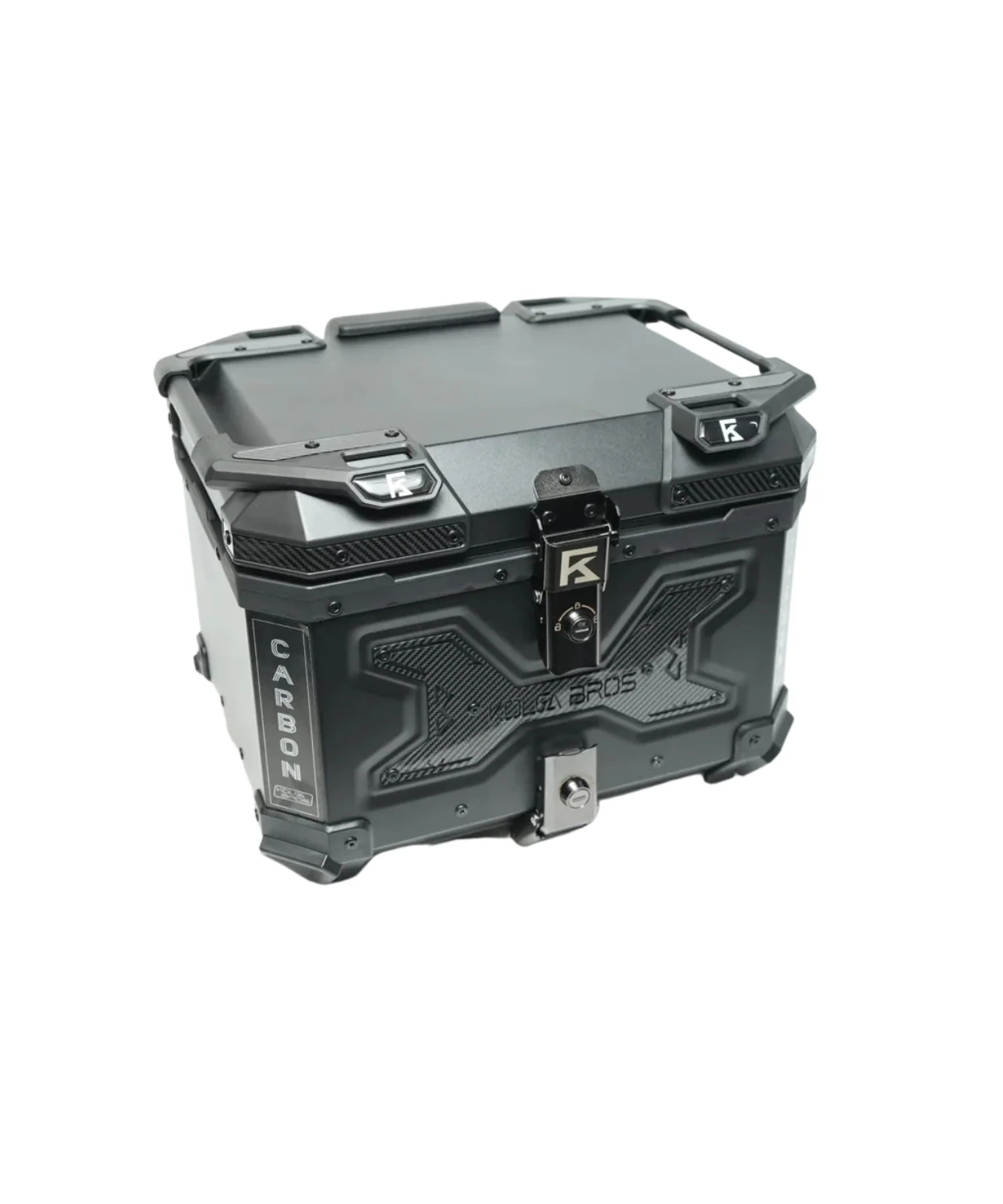 Kolga Bros Aluminium Alloy Carbon Moto Trunk 55L Top Box - Black - KBMT-05-55 - Image 7