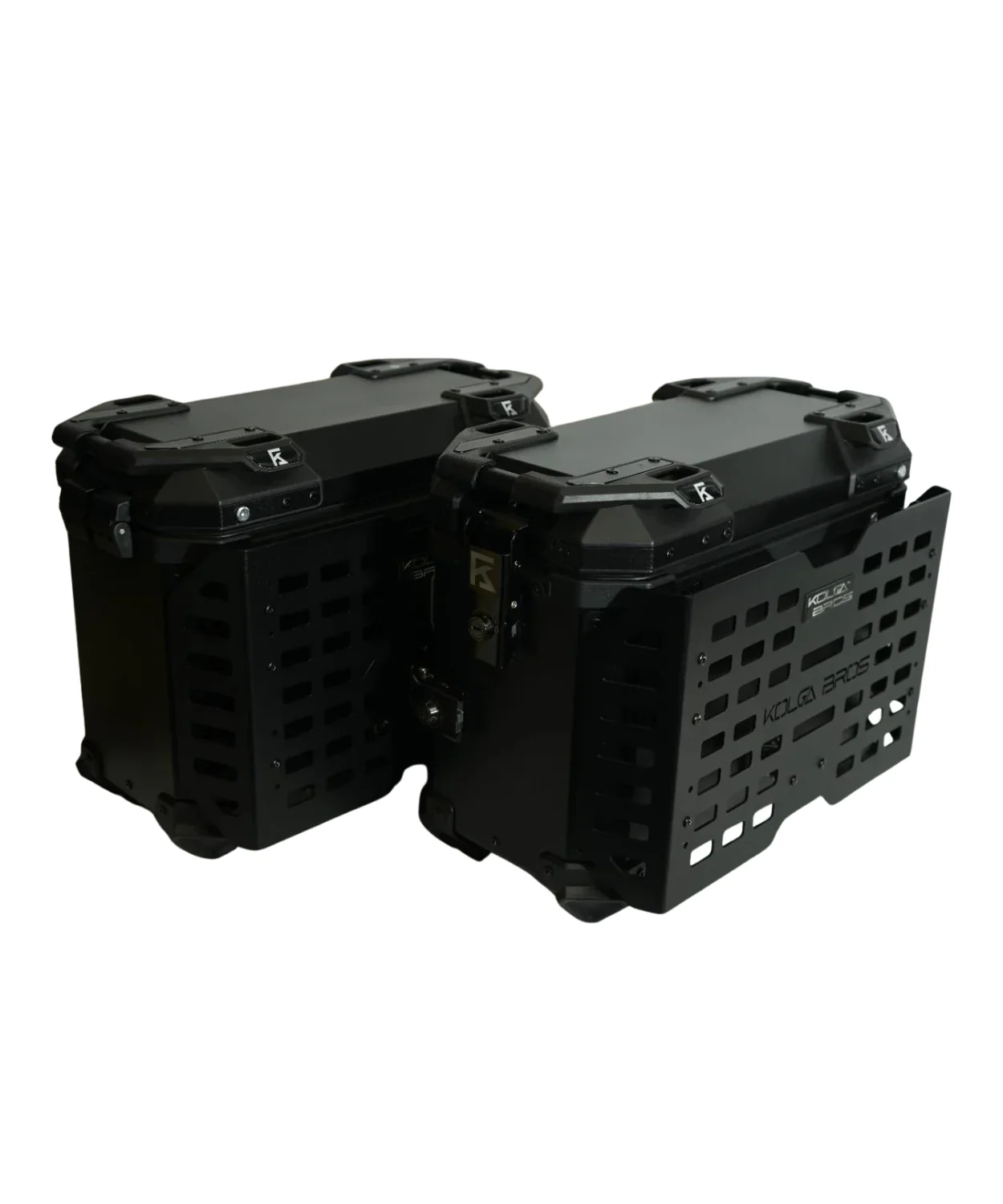 Kolga Bros Camper 38L Moto Alluminium Panniers - Black