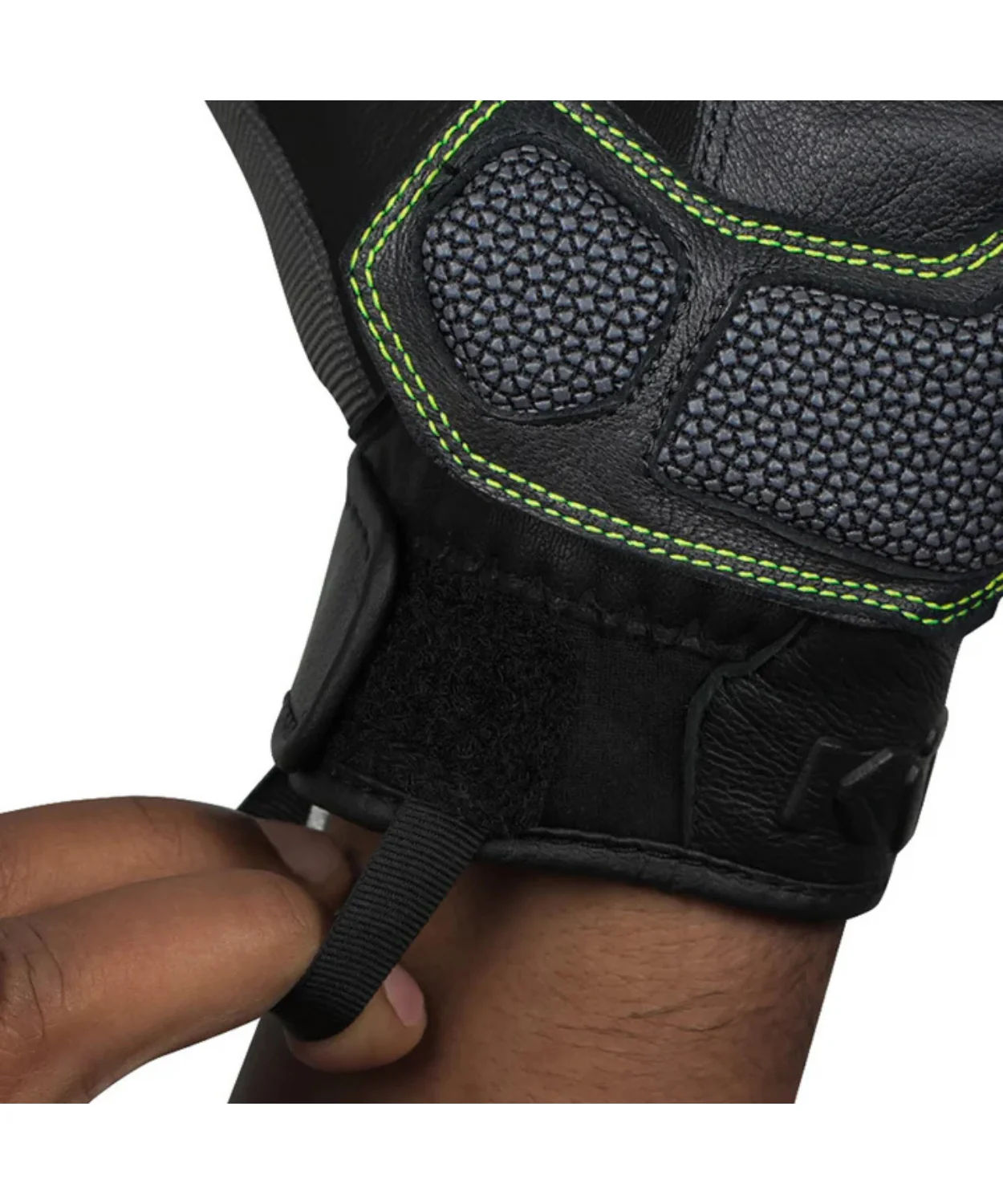 Korda D30 Adventure Riding Gloves - Black Grey - Image 6