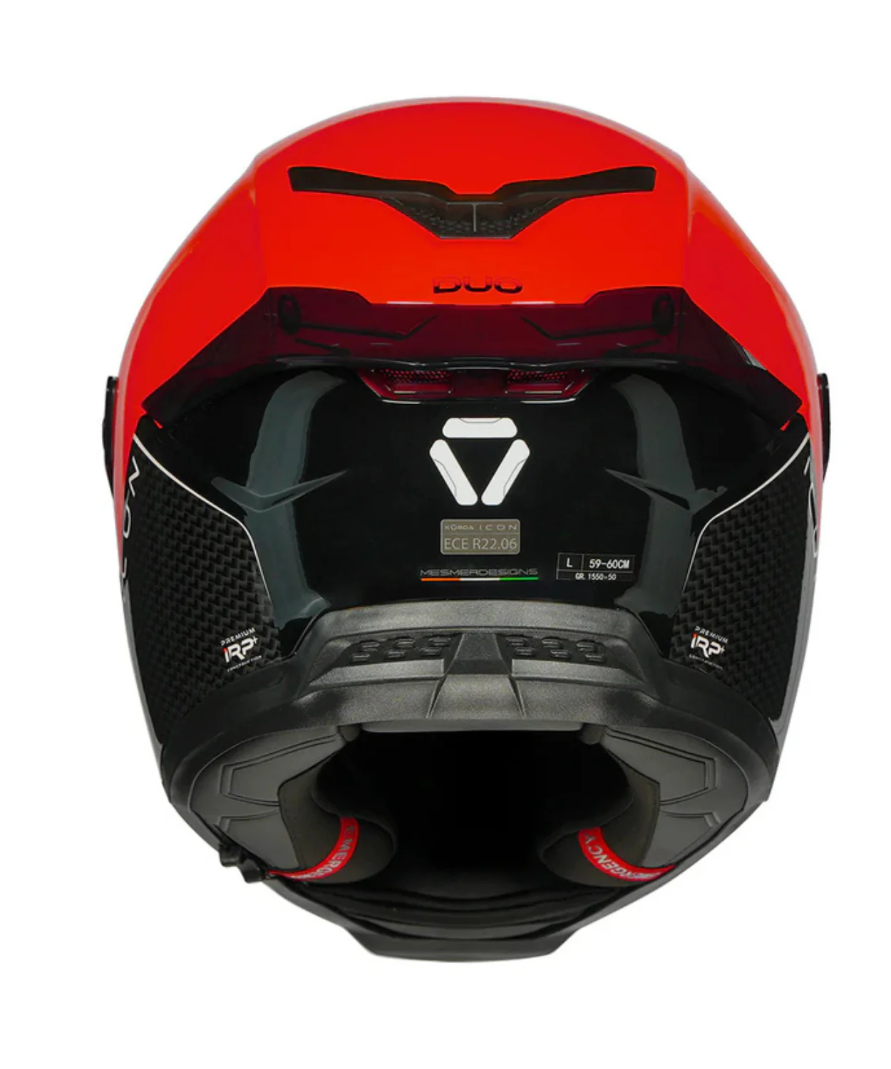 Korda Icon Duo Helmet - Gloss Black Red - Image 6