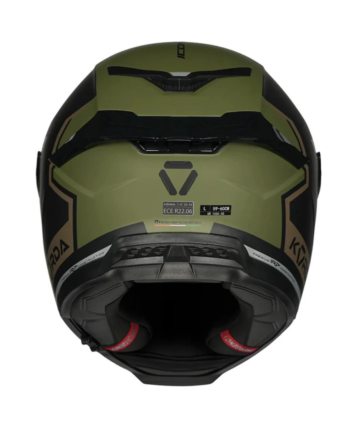 Korda Icon Lemur Helmet - Matt Military Green - Image 6