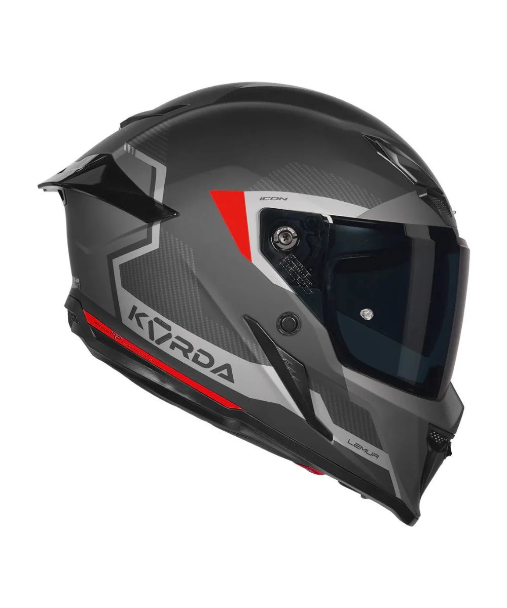 Korda Icon Lemur Helmet - Matt Red - Image 3