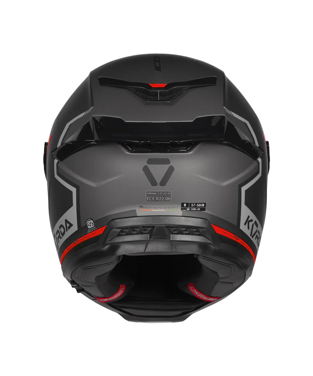 Korda Icon Lemur Helmet - Matt Red - Image 6