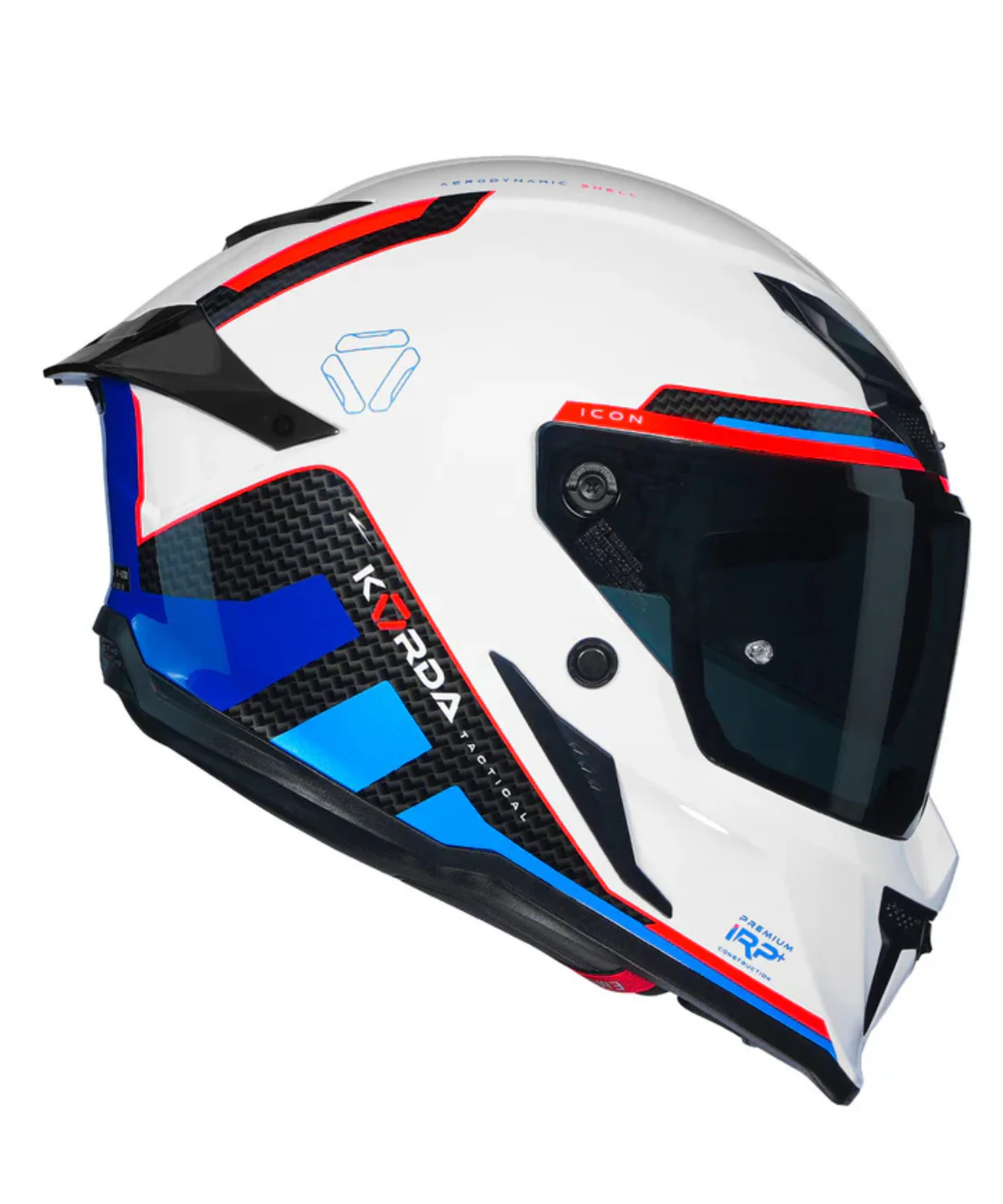 Korda Icon Tokio Helmet - Gloss White Blue - Image 3
