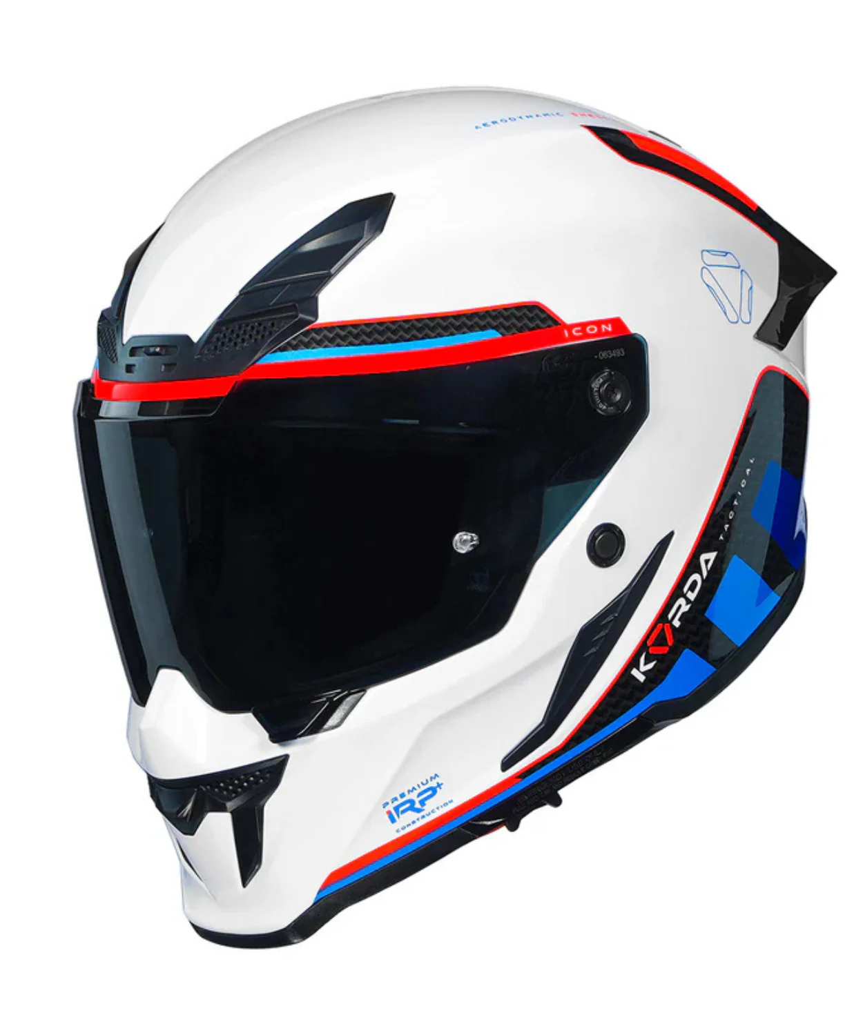 Korda Icon Tokio Helmet - Gloss White Blue - Image 4