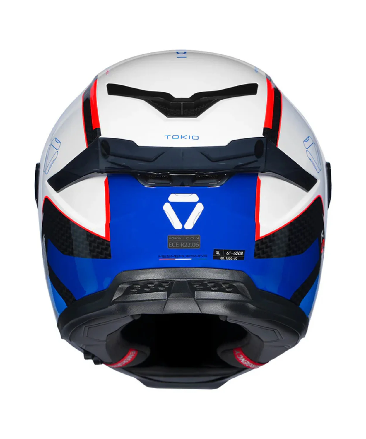 Korda Icon Tokio Helmet - Gloss White Blue - Image 6