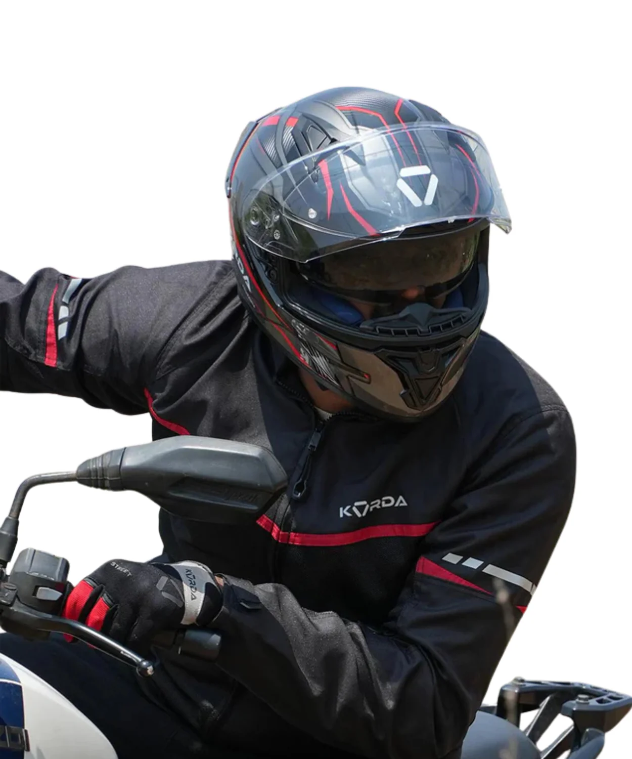 Korda Level 2 Street Riding Jacket with Safe Tech Armours - Red - Image 3