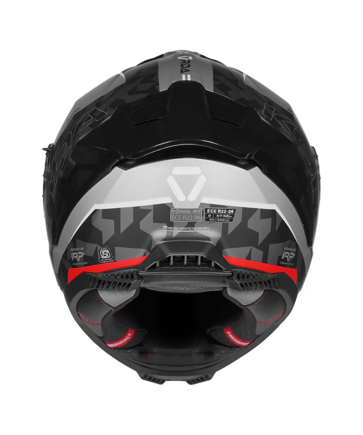 Korda Neo Creer Helmet - Matt Grey Red - Image 4