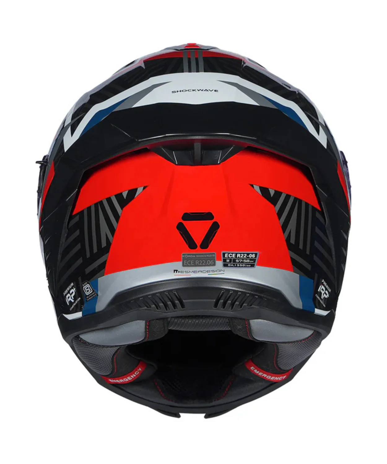 Korda Shockwave Chaos Helmet - Gloss Red Blue - Image 4