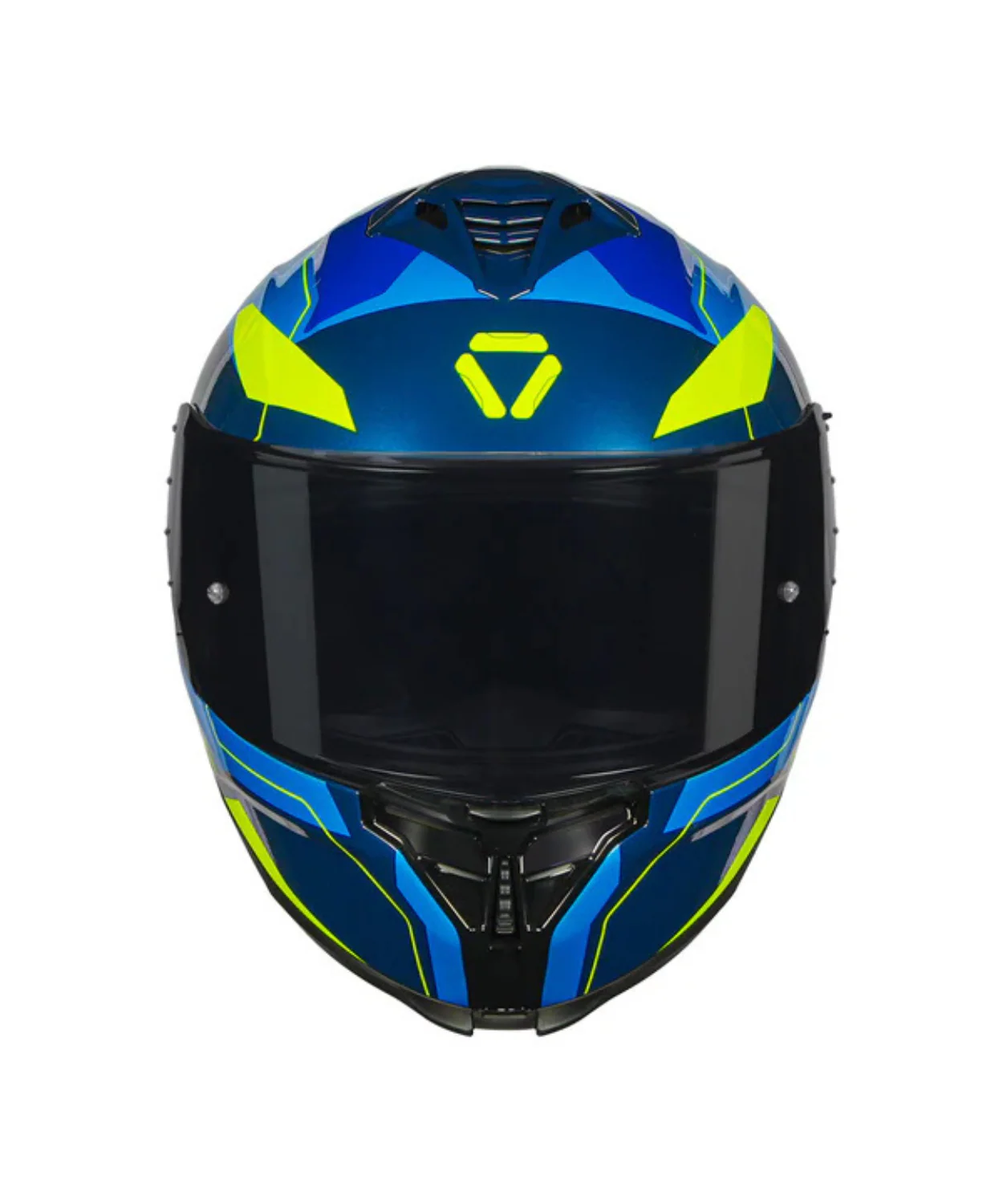 Korda Shockwave Flow Helmet - Gloss Blue Yellow - Image 3