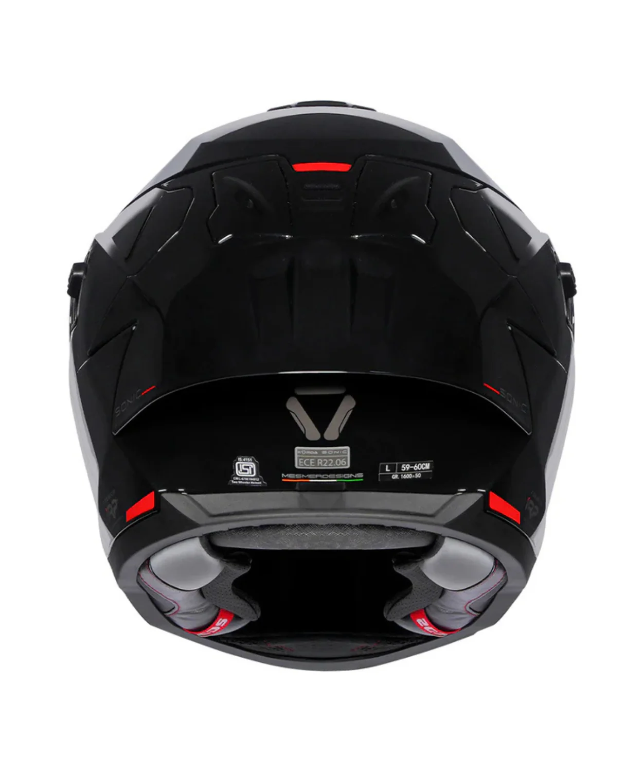 Korda Sonic GP Solid Helmet - Gloss Black - Image 7