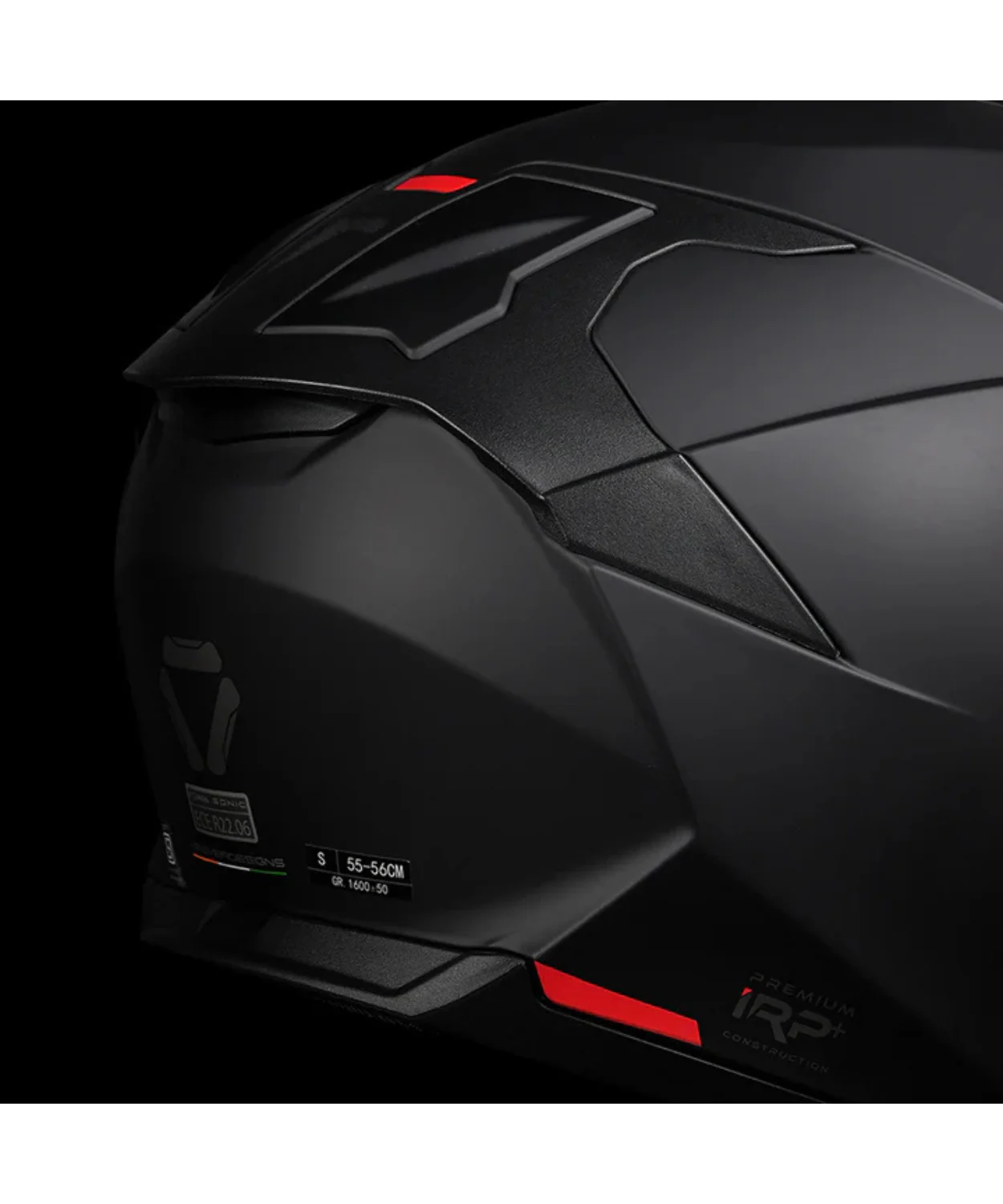 Korda Sonic GP Solid Helmet - Gloss Black - Image 8