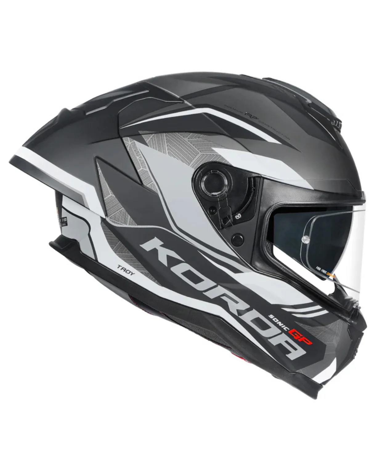 Korda Sonic GP Troy Helmet - Matt Grey - Image 3