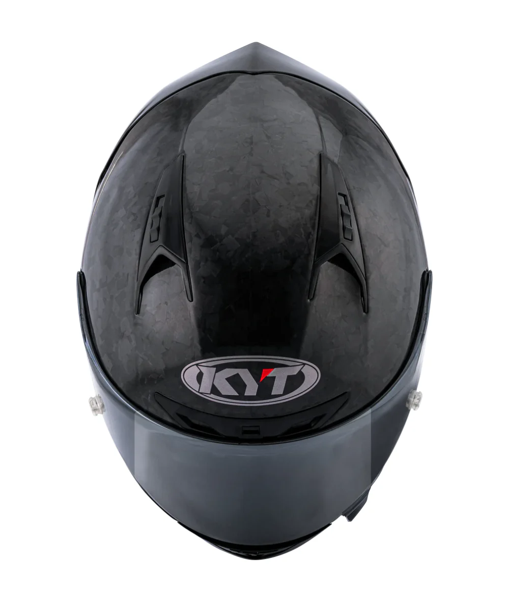 KYT NZ Race Forged Carbon Helmet  - Gloss Black - Image 3