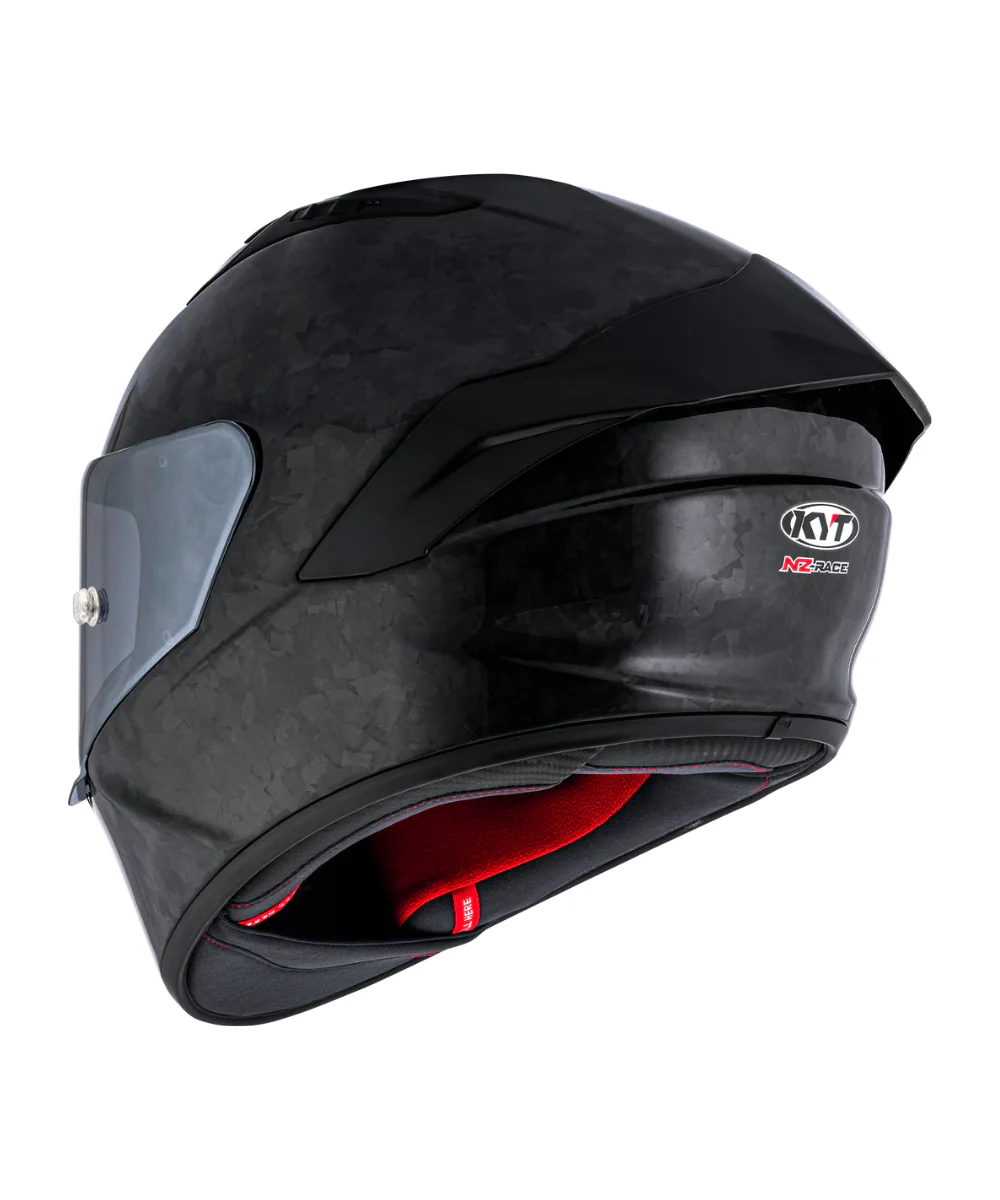 KYT NZ Race Forged Carbon Helmet  - Gloss Black - Image 4