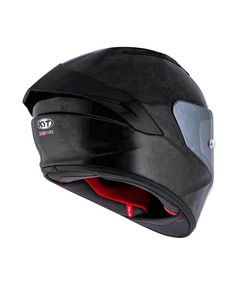 KYT NZ Race Forged Carbon Helmet  - Gloss Black - Image 5