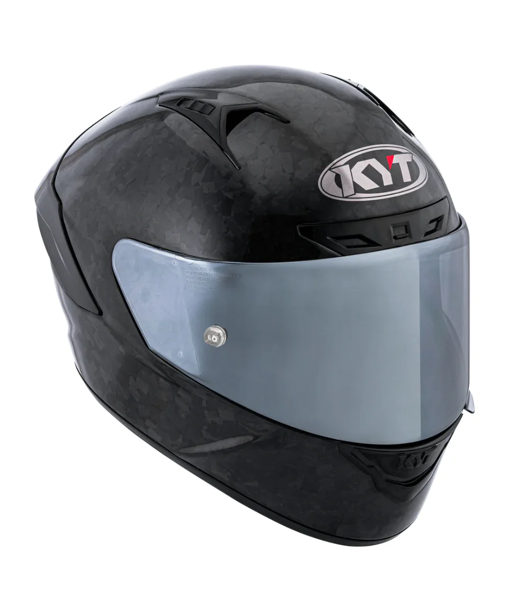 KYT NZ Race Forged Carbon Helmet  - Gloss Black - Image 8