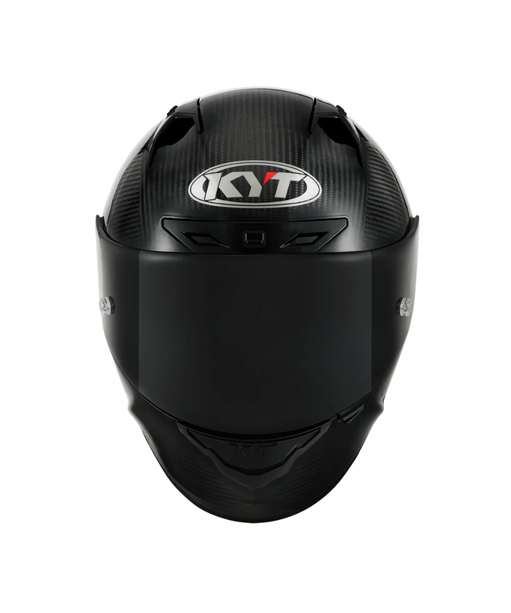 KYT NZ Race Solid Carbon Helmet  - Gloss Black - Image 3