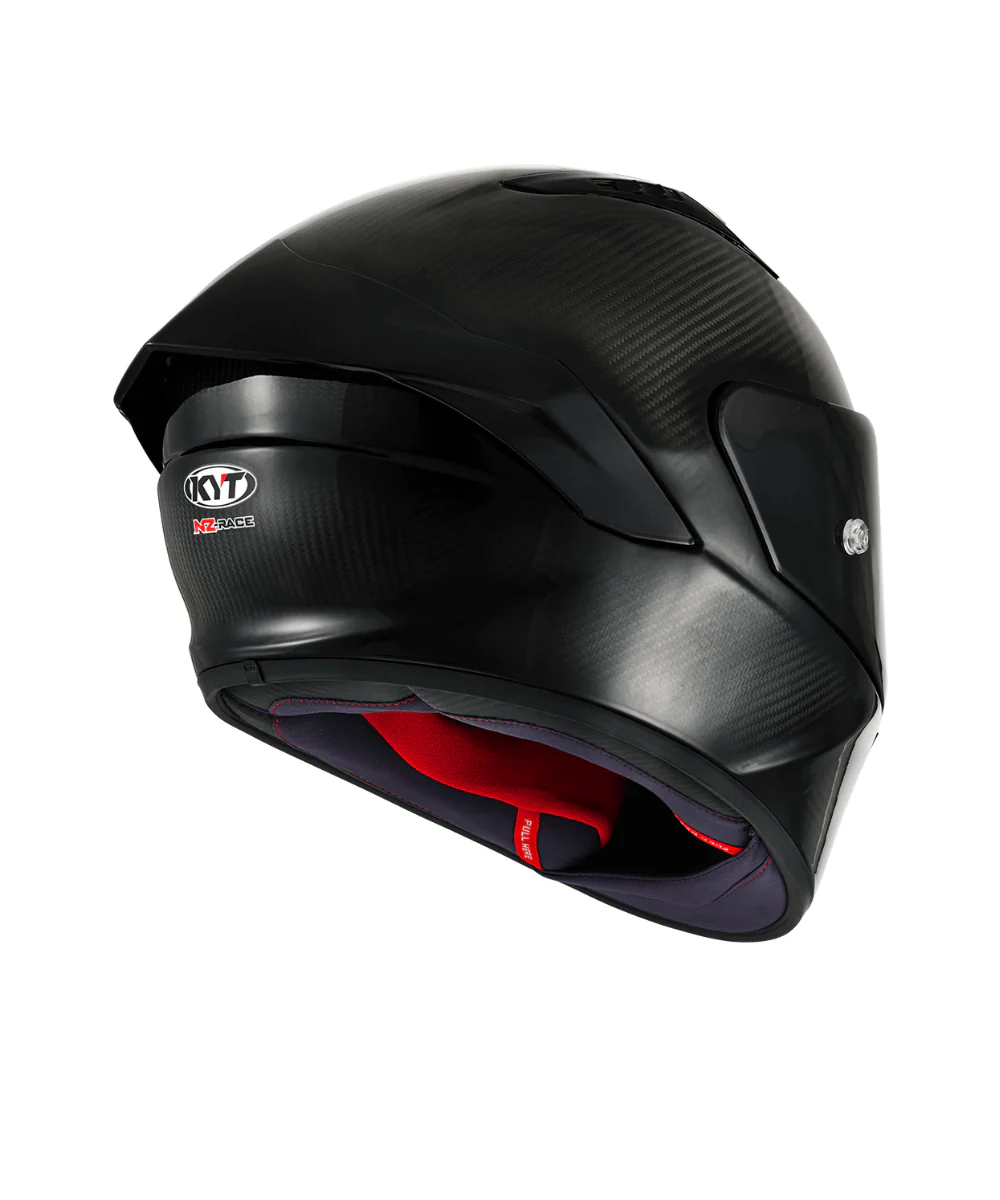 KYT NZ Race Solid Carbon Helmet  - Gloss Black - Image 6