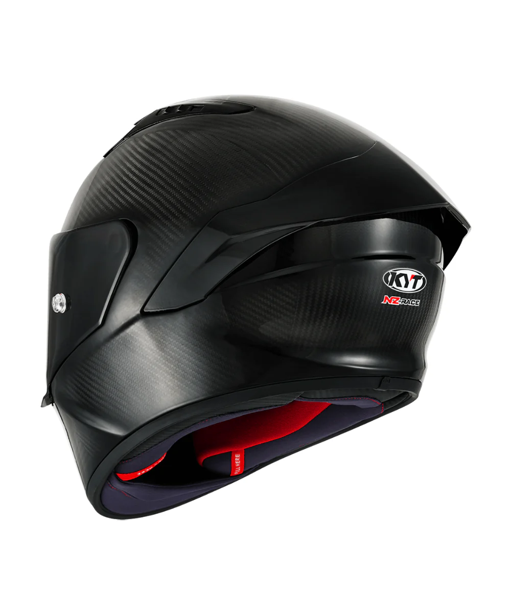 KYT NZ Race Solid Carbon Helmet  - Gloss Black - Image 8