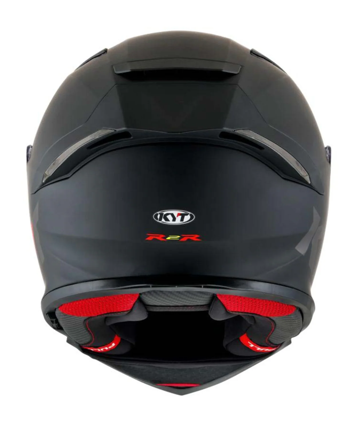 KYT R2R Pro Plain Helmet - Matt Black - Image 3